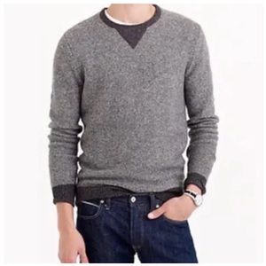 J.Crew Lambswool Sweater navy/gray size L